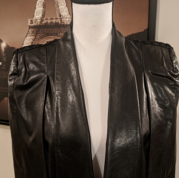 Leather and lace Cape by Forever Unique London. - Picture 4 of 6